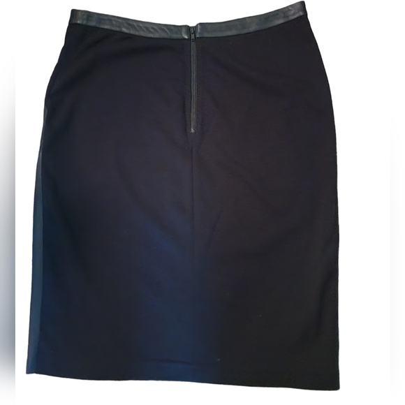 Trouve Leather/Rayon Panel Skirt - Picture 2 of 7
